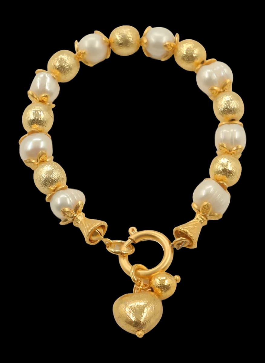 GOLDEN HEART & HARMONY İNCİ BİLEKLİK