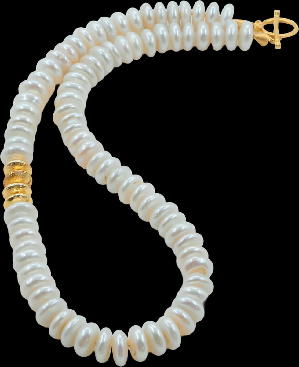 MINIMALIST GOLD & PEARL KATMANLI İNCİ KOLYE