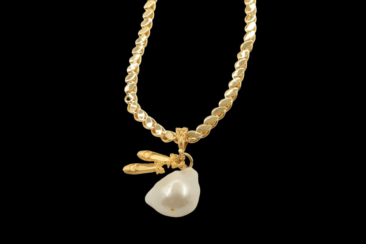 BALLERİNA BAROK PEARL KOLYE