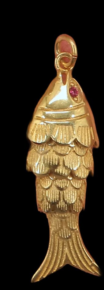 Golden Scale Marine Charm