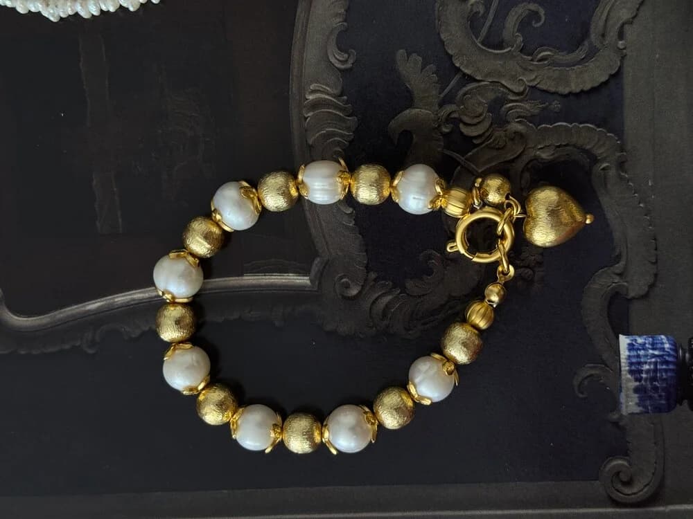 GOLDEN HEART & HARMONY İNCİ BİLEKLİK