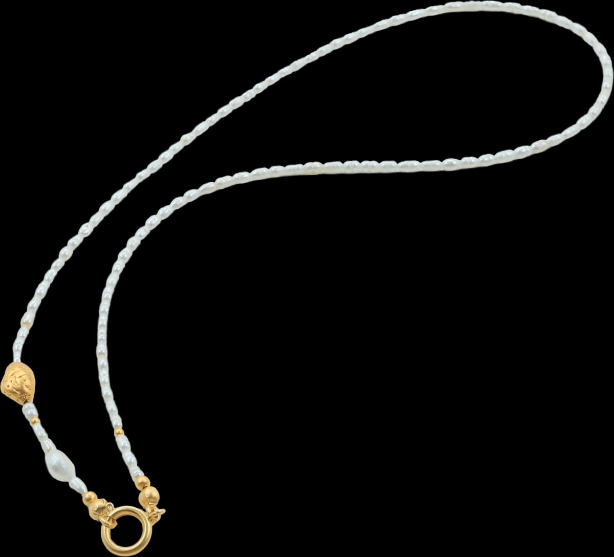 ORGANİC ELEGANCE NUGGET İNCİ KOLYE