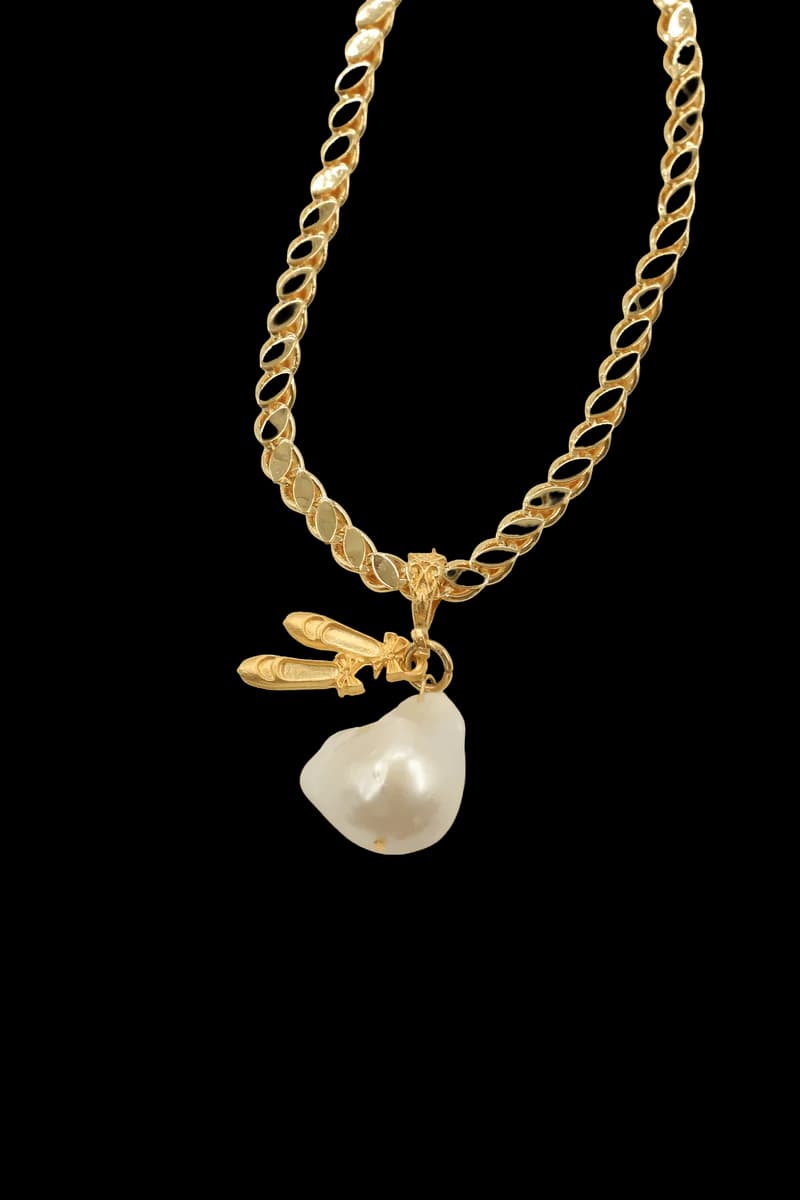 BALLERİNA BAROK PEARL KOLYE
