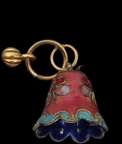 Vintage Enamel Bell Heritage Charm