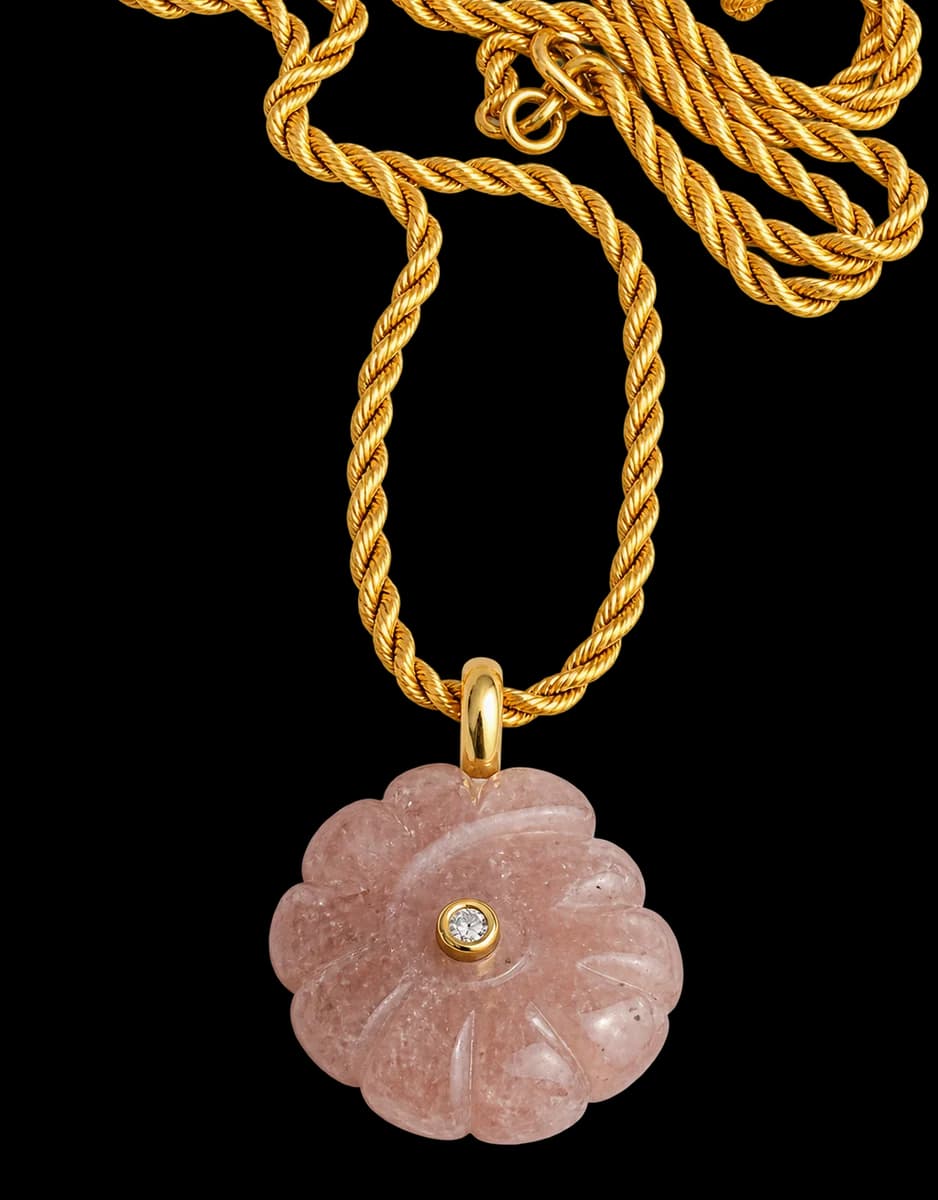 ROSE FLEUR KOLYE