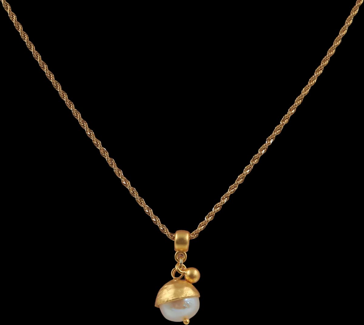 GOLDEN NUT & MINIMALIST İNCİ KOLYE
