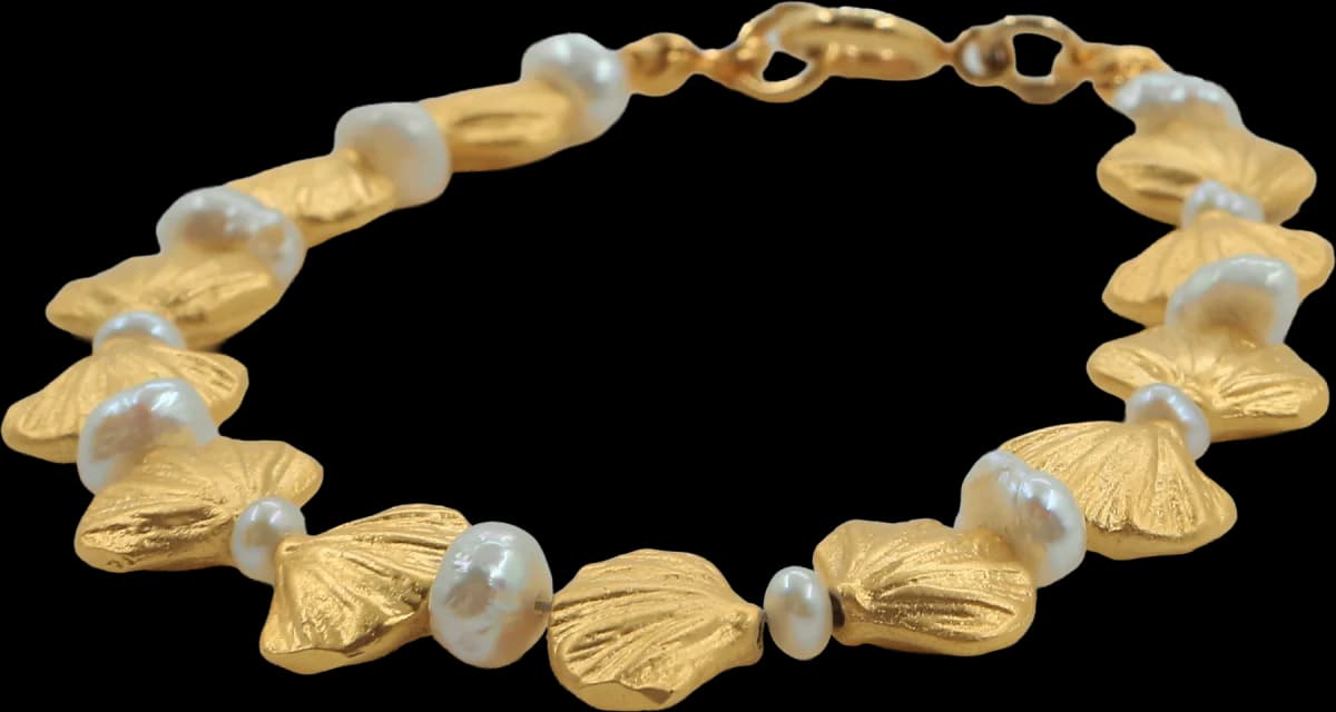 GOLDEN SHELL & HARMONY İNCİ BİLEKLİK