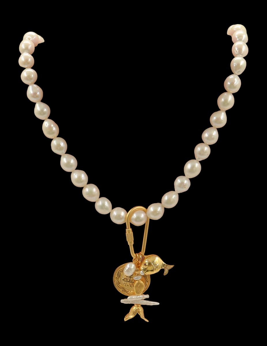 OCEAN  HERİTAGE GOLDEN FISH İNCİ KOLYE 