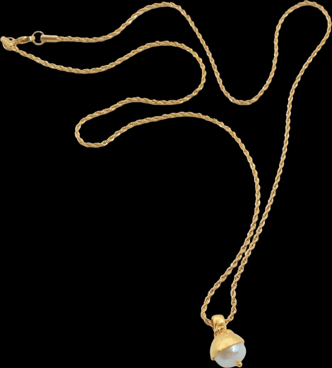 GOLDEN NUT & MINIMALIST İNCİ KOLYE