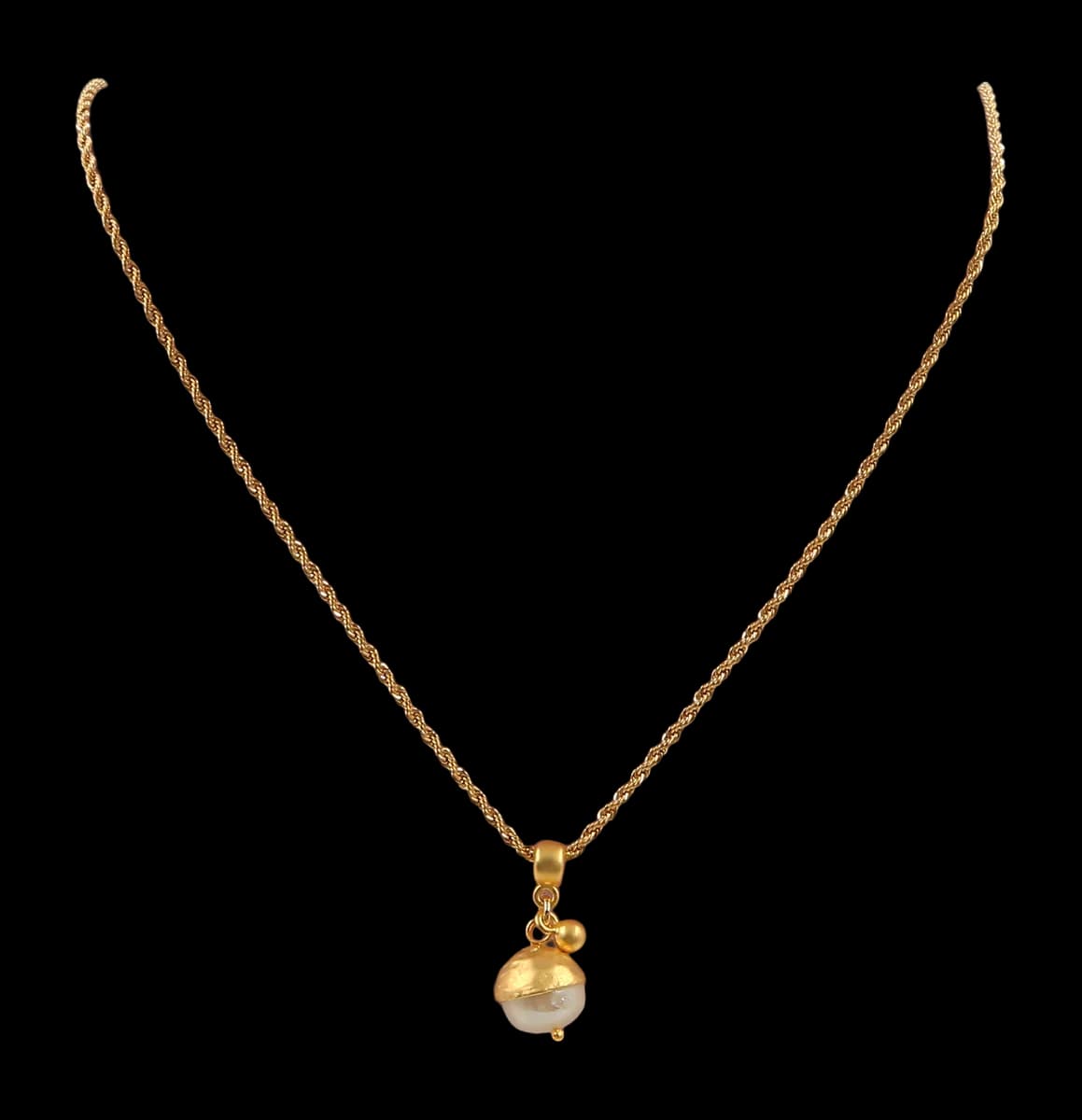GOLDEN NUT & MINIMALIST İNCİ KOLYE