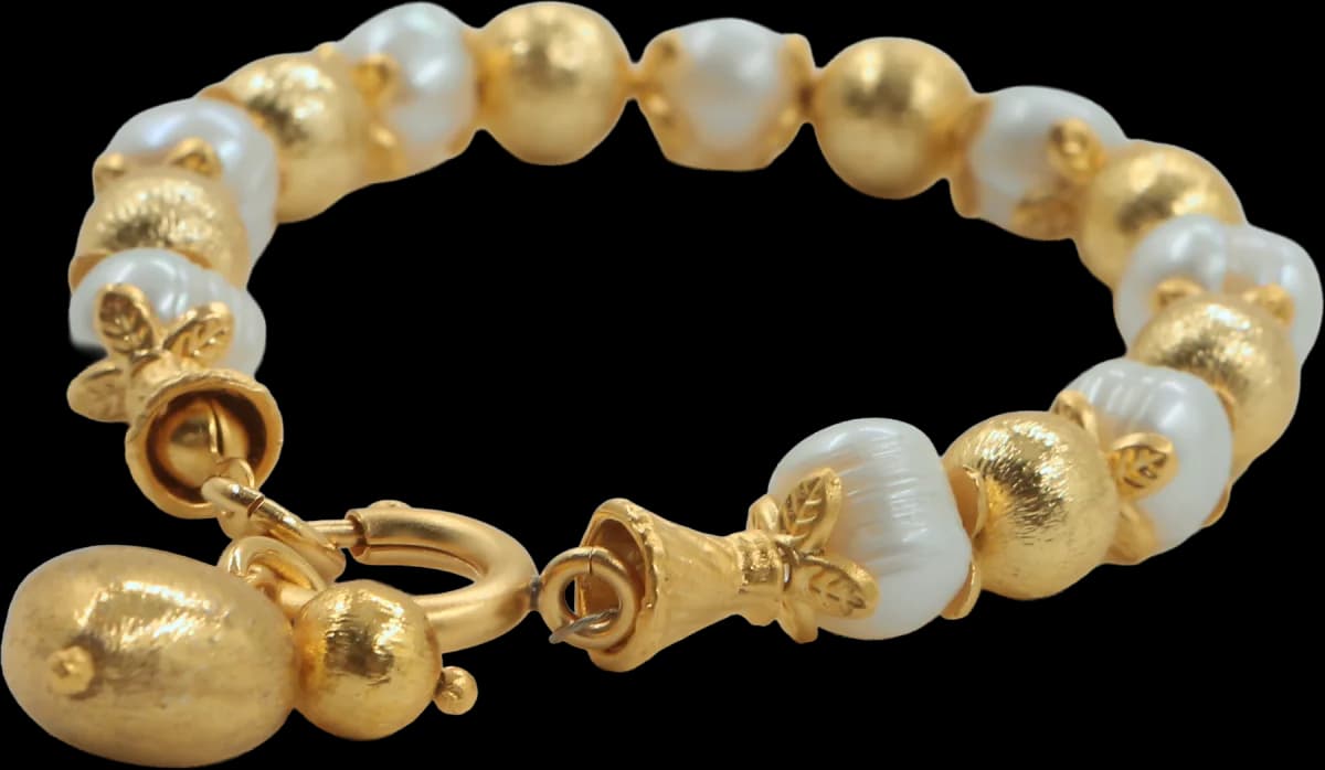 GOLDEN HEART & HARMONY İNCİ BİLEKLİK