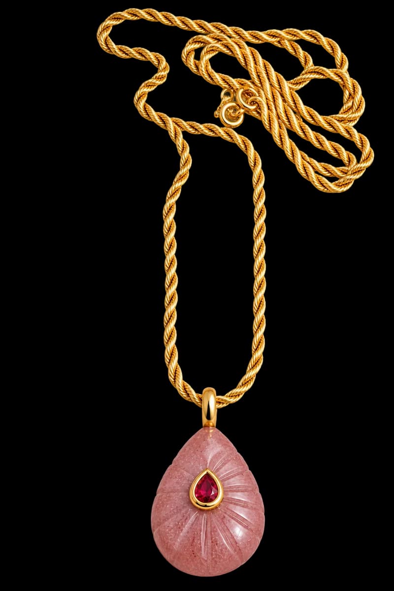 ROSE GARNET KOLYE
