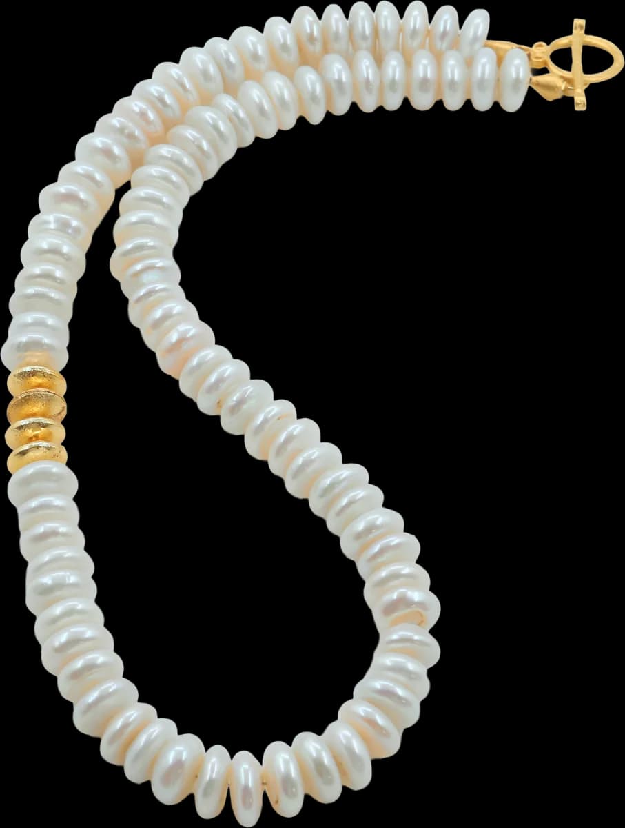 MINIMALIST GOLD & PEARL KATMANLI İNCİ KOLYE